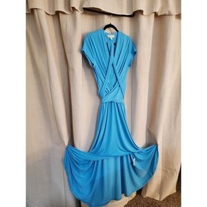 TALL High-low Wrap Dress MICHAEL Michael Kors  💃 v-neck short sleeve
